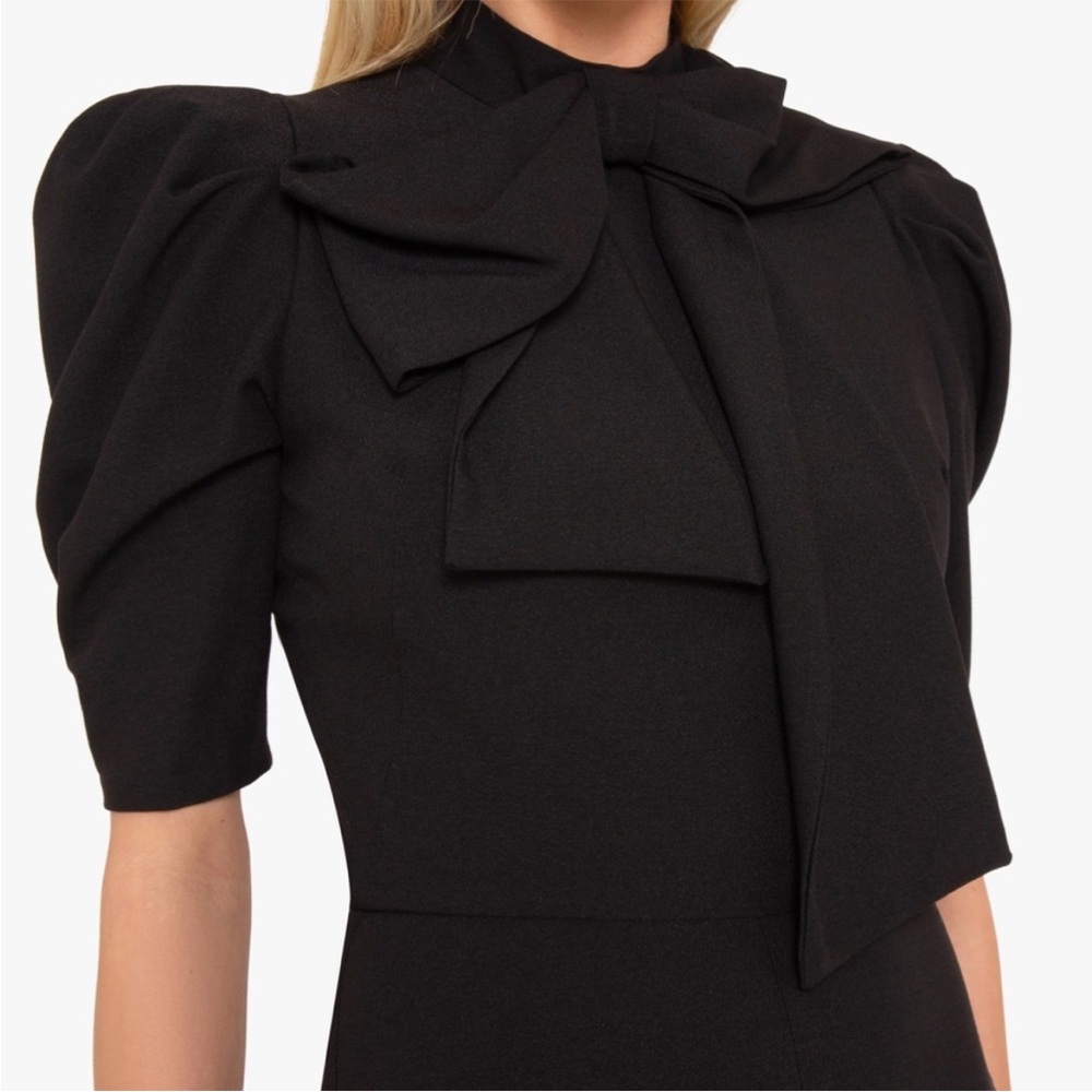 BLACK HALO Eve by Laurel Berman Ara Bow Jumpsuit NWT black, size 0 elegant party - Picture 4 of 12